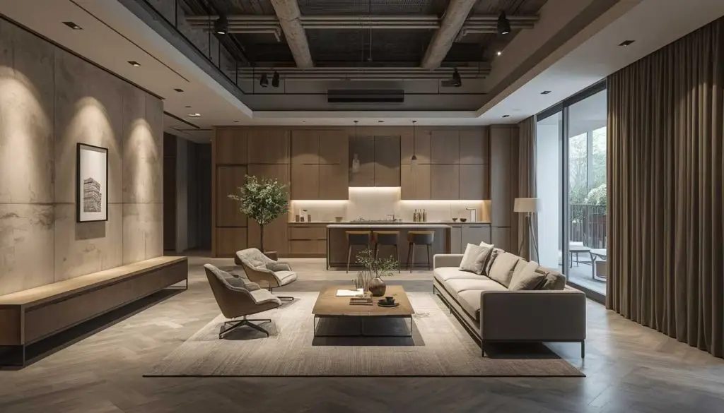 Render fotorealistico di uno showroom professionale